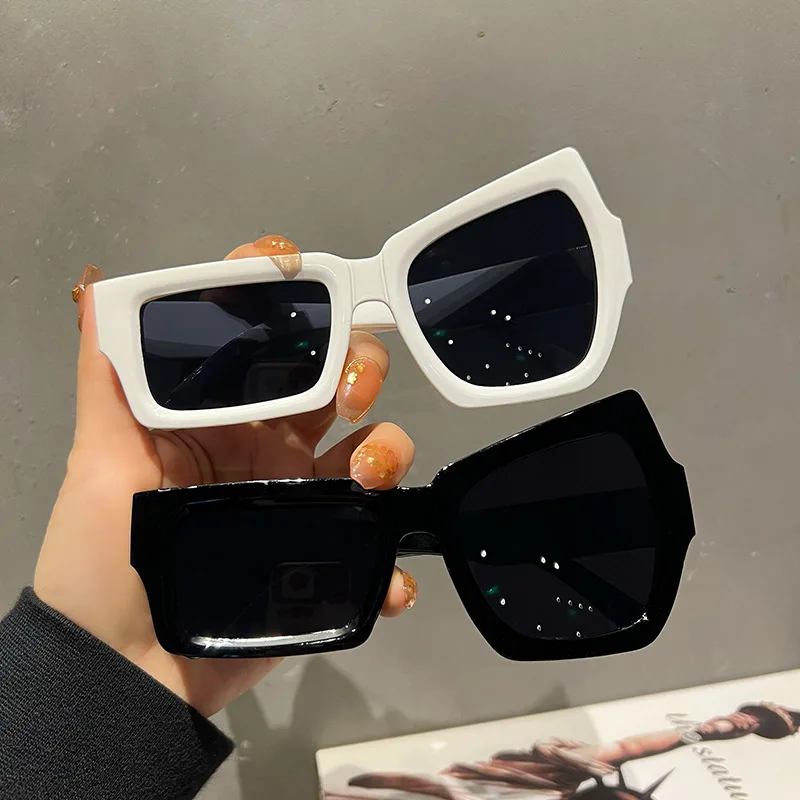 Funny Irregular Square Sunglasses Man Fashion Brand Designer