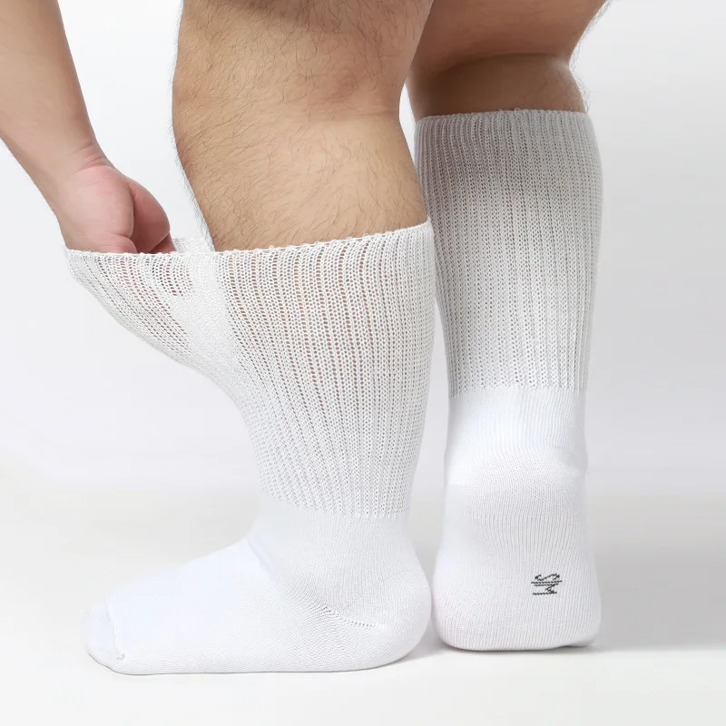 Cotton Socks Male Edema Obesity Care Antibacterial Loose Diabetic Socks Sugar Foot