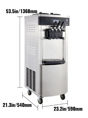 SIHAO Kommerzielle Softeis-Maschine 2200W 20-28L/H mit Doppel-6L-Behältern und Ein-Klick-Reinigung für Schulen und Imbissbuden – Detail 10