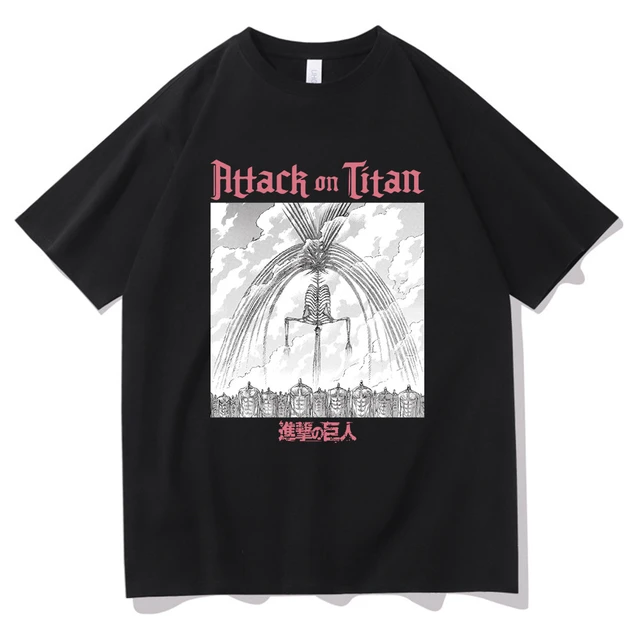 Anime Attack On Titan T-Shirt Aot Eren Yeager Levi Ackerman