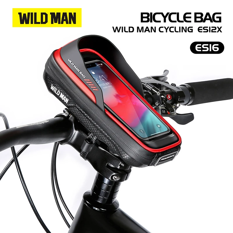 Wild Man Es16 Eva Bicycle Bag Hard Shell Handlebar Mobile Phone Touch