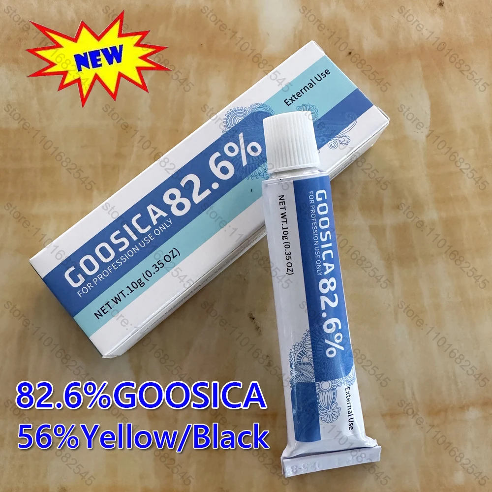 82.6%GOOSICA  56%Yellow/Black/Green tattoo Befor for Piercing Semi Permanent Makeup Eyebrow Lip Body  tattoo supplies 10g wenjun tattoo manuscript book album patten buddha lion beast elephant koi dragon stencil sketch book flash a4 tattoo supplies