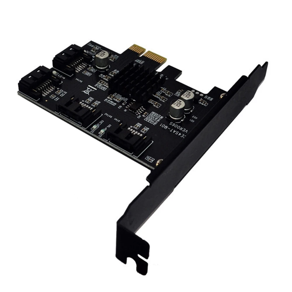 PCI-E to Sata3.0 컨트롤러 확장 카드, 4 포트, 6G 라이저 카드 확장, IPFS 하드 드라이브, 88SE9215 마이닝 카드