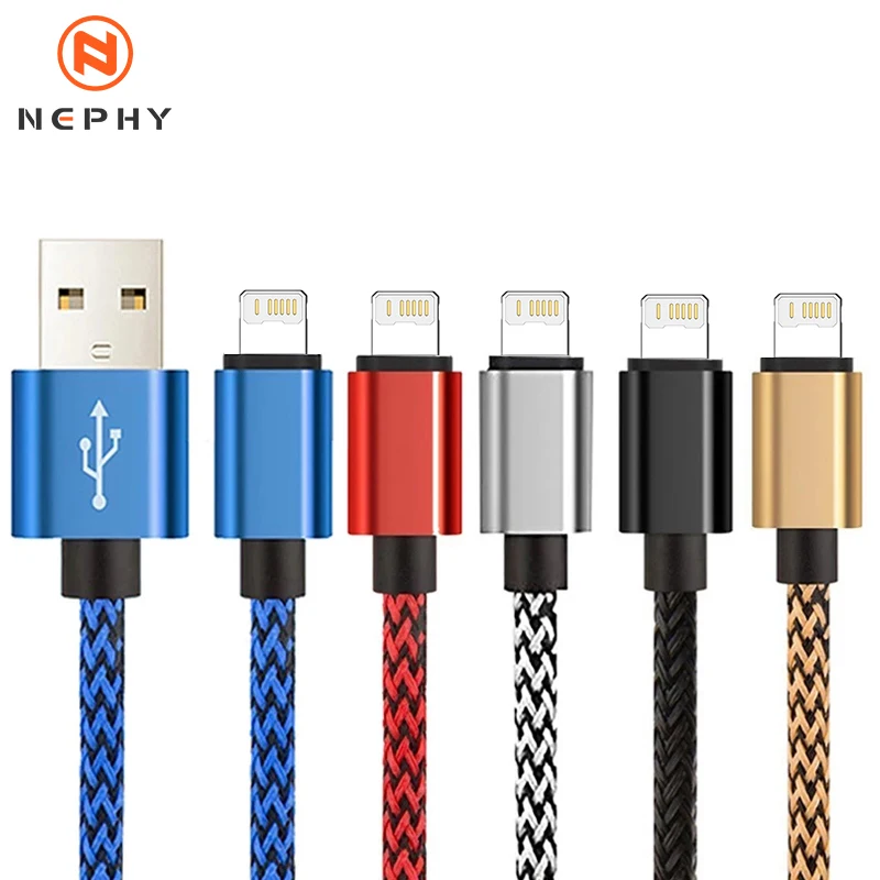 Durable Nylon Braided USB Data Charger Cable - Fast Charging Cord