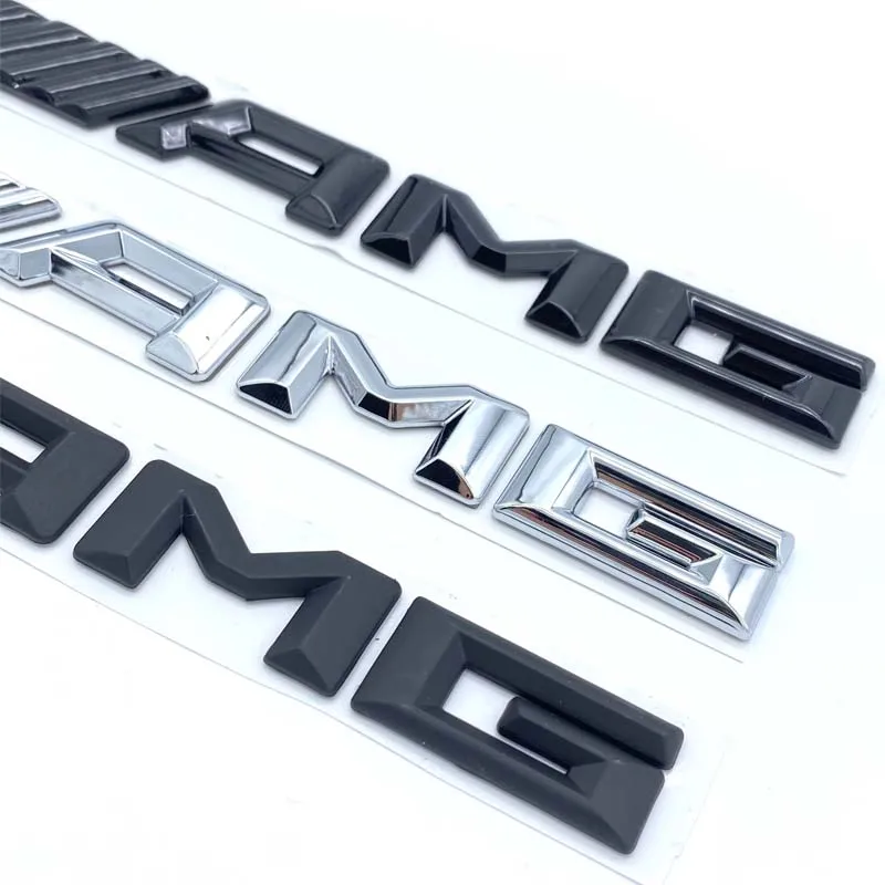 3D ABS Fender Side Sticker BITURBO 4MATIC Rear Trunk Badge Star Emblem AMG For Mercedes Benz C43 W205 W206 C205 Accessories