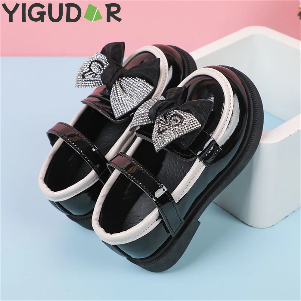 

Children‘s Leather Shoes for Toddlers Girls Party Flats Kids Loafers Bowtie 2023 New Arrival kids shoes girls shoes sandalias