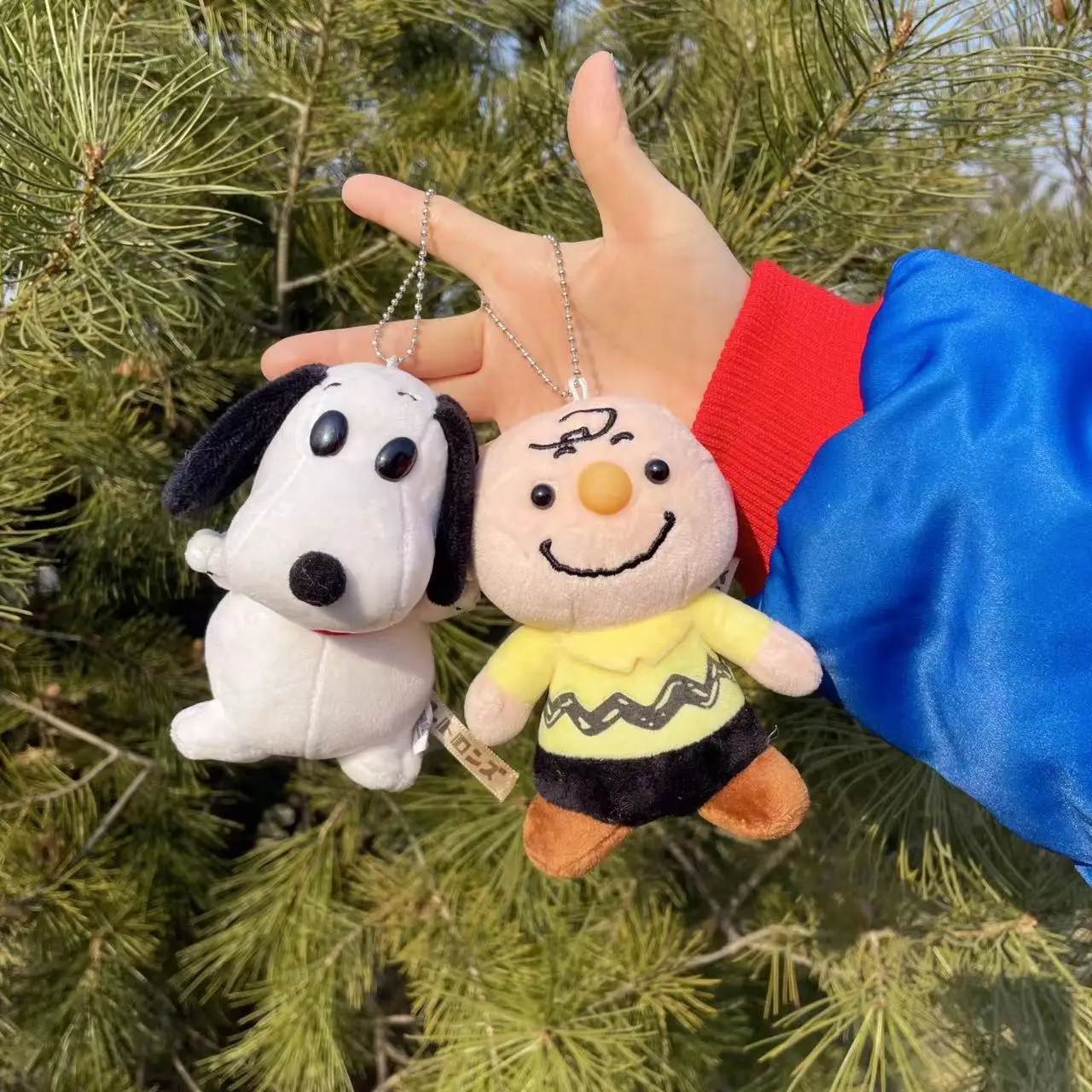 12cm MINISO Snoopys Doll Cartoon Dog Model Stuffed Toy Anime Figures Soft Cute Key Chains Pendant Girls Boy Birthday Gift 5
