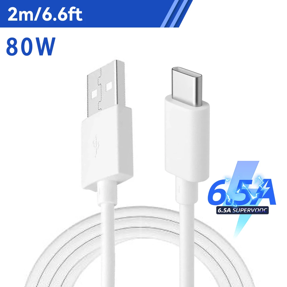 Super Fast Charge 6.5A Type C Cable with 65W SuperVOOC Technology