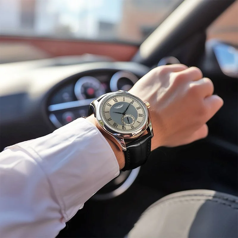 2025 Nuovo Top Brand Orologio da polso da uomo Luxury Business Orologio da uomo impermeabile per uomo Orologio al quarzo Orologi da uomo in pelle reloj Bello - immagine 5