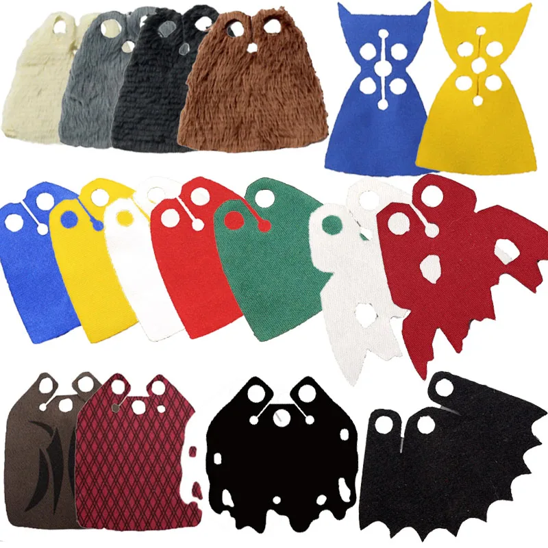 Moc Officer Cape Building Blocks Kit Soldeirs Figure Accessori Imitazione Pelliccia Mantello Pinted Bricks Building Blocks City Toys