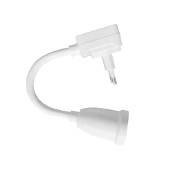 Rotary Lamp Head with Switch and Plug-in E27 Socket Lamp Holder (EU plug-E27)