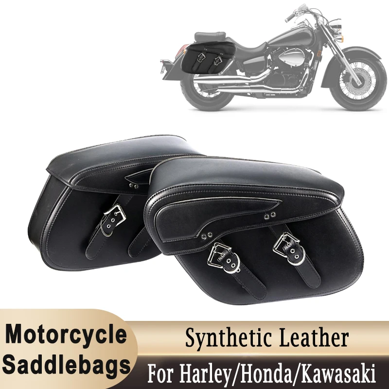 Motorcycle Saddlebags Large Capacity Rear Side Bag Luggage Storage