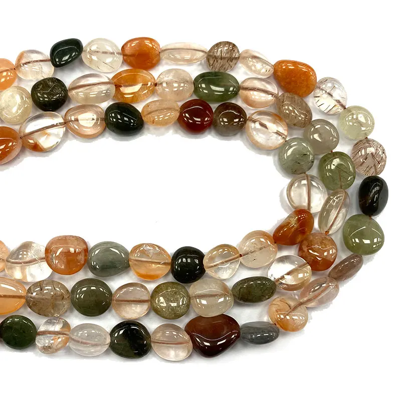 

Wholesale Natural Colorful Mix Crystal 8-10mm Irregular Stone Beads Charms for Jewelry Making Diy Women Bracelet Necklace 15''