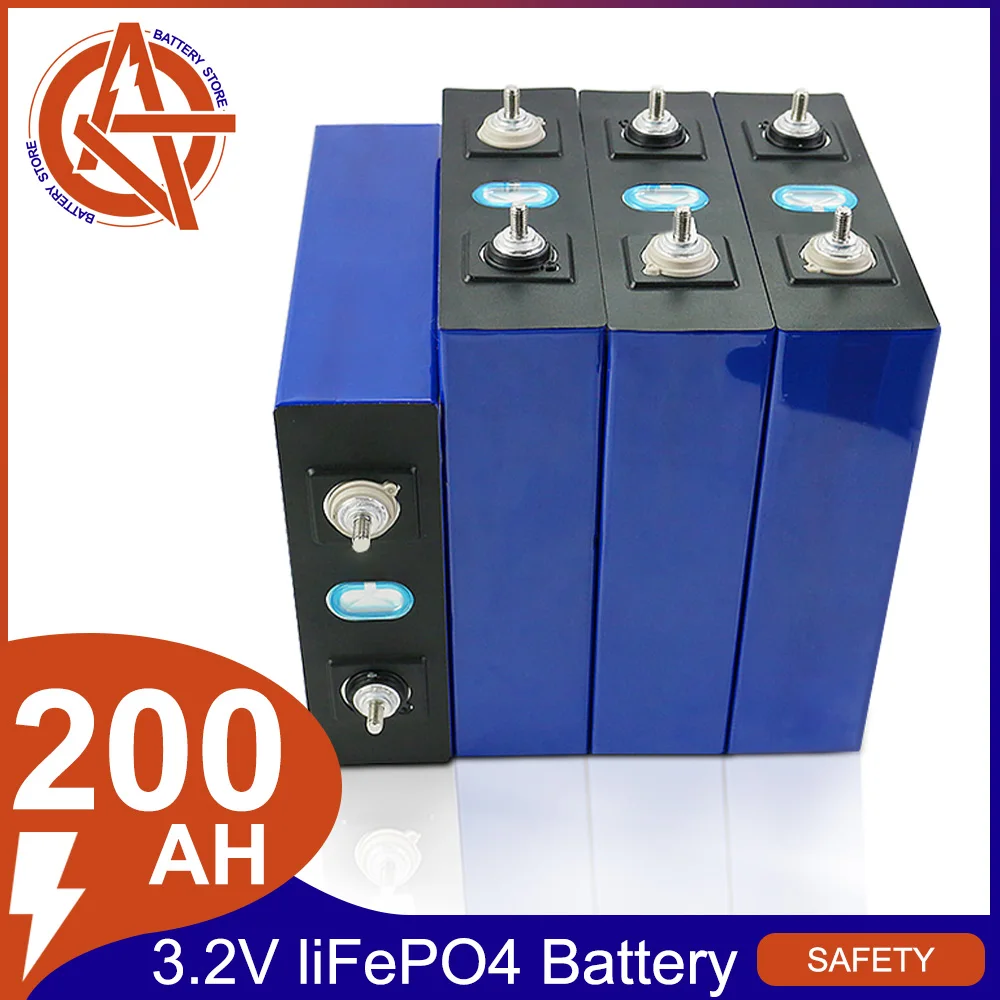 Lifepo4 200AH 1/4/16PCS Lithium Iron Phosphate Deep Cycle Battery 3.2V
