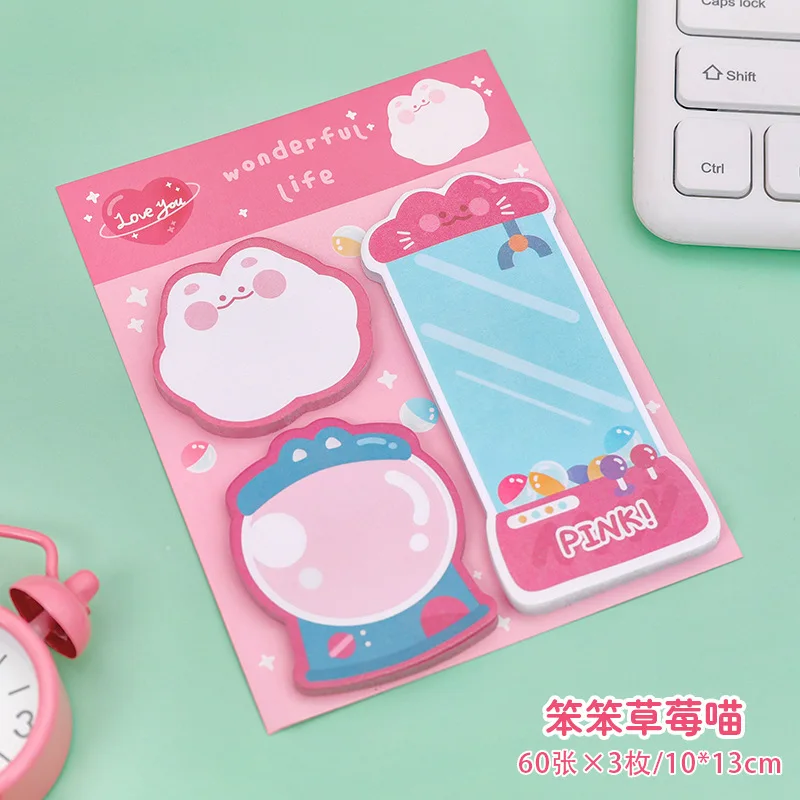 Adorable Kawaii Cartoon Sticky Note Set - Fun Stationery Collection