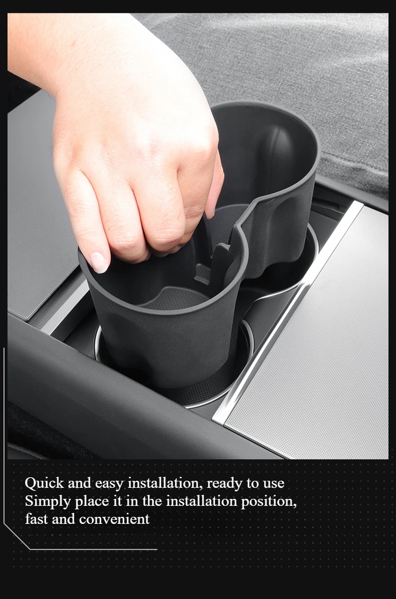 Cup Holder for Tesla Model Y Juniper 2025 Central Control/Rear Water Cup Cover B