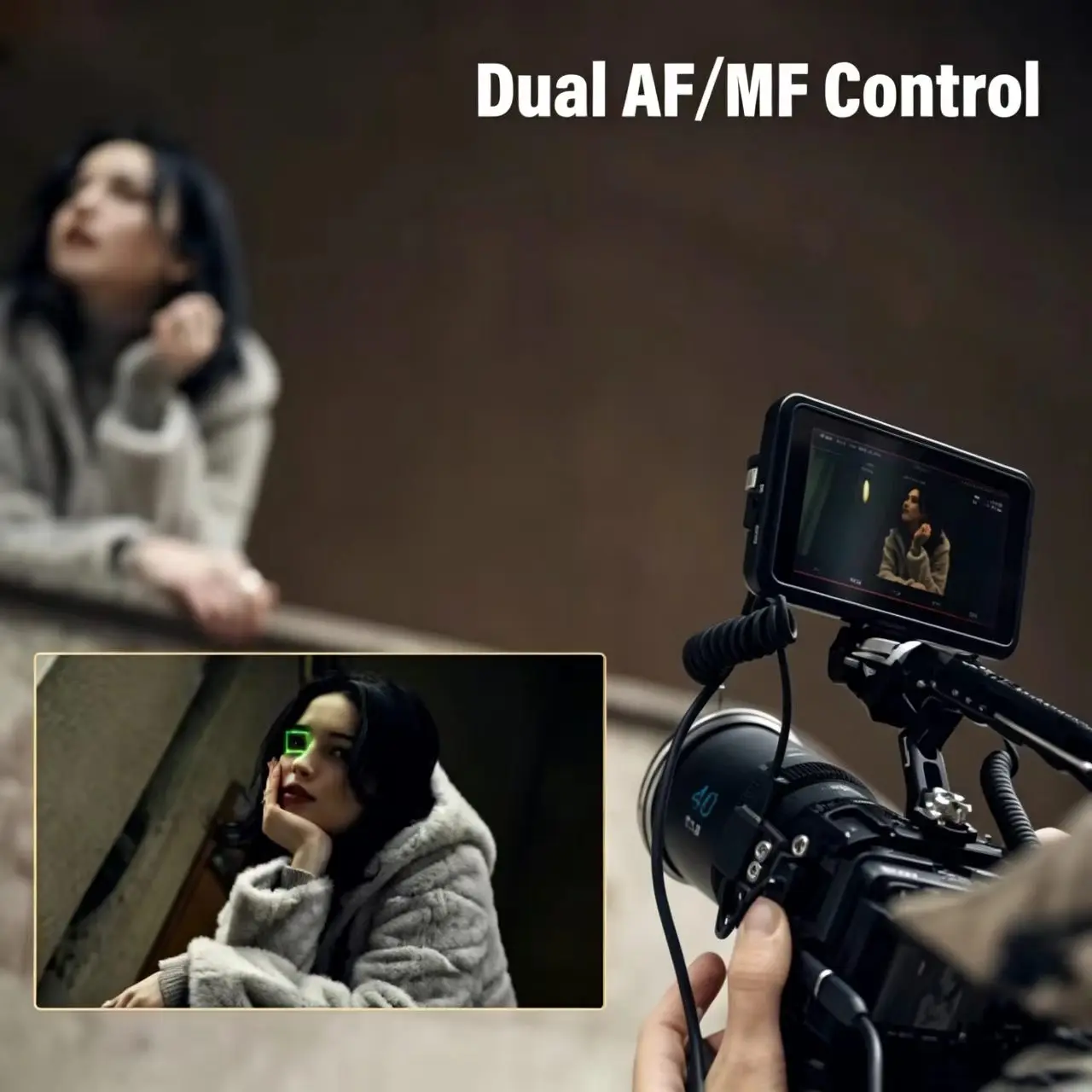 시루이 40mm T1.8 1.33X S35 아나모픽 렌즈 자동 초점 렌즈 대구경 시네 렌즈 ( E, 니콘 Z, 후지 X, M4/3 L 마운트 호환)