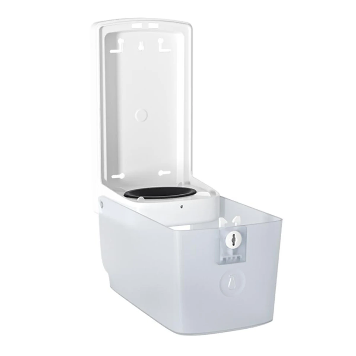 Center-pull Paper Roll Holder for Kitchen Paper Towel Dispenser Wall Mounted Large Capacity Paper Storage Box One-hand Pull 4