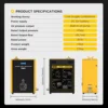 AUTOOL Car Smoke Leak Detector Automotive EVAP Gas Smoke Machine Tester Fuel Leak Detectors SDT50 Built-in Air Pump 12V Vehicles 4