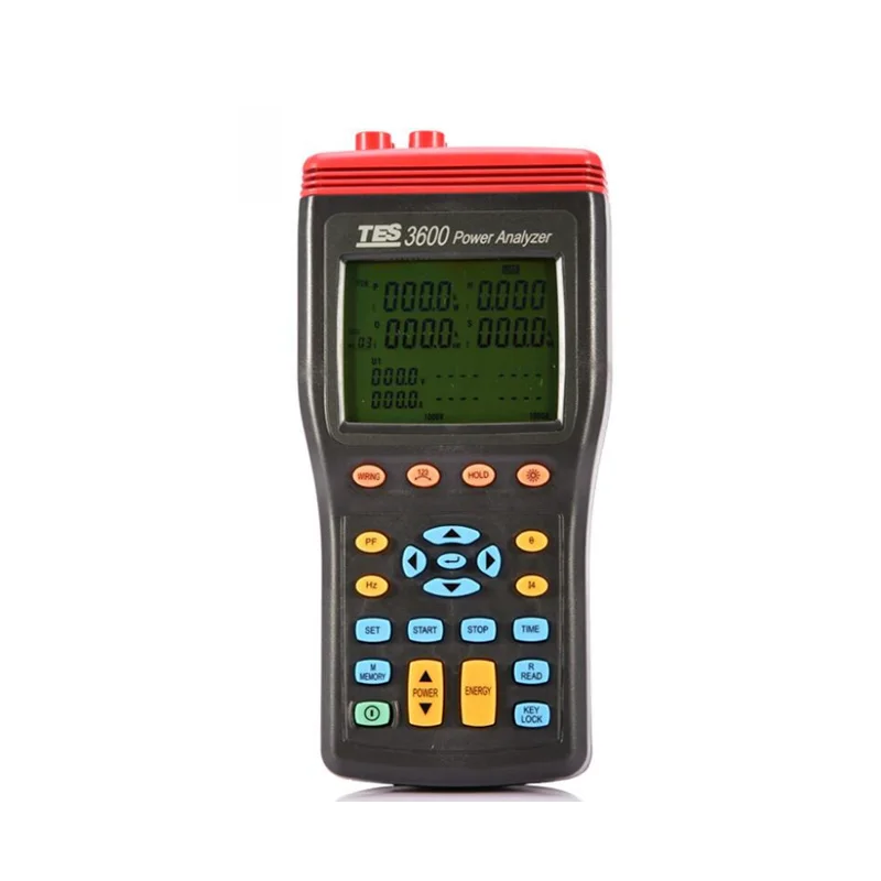 TES-3600 3P4W Power Quality Analyzer Power KW, KVAR, KVA, PF,Hz, & Energy KWh, KVARh & KVAh Measurement,3 Phase Analyzer.