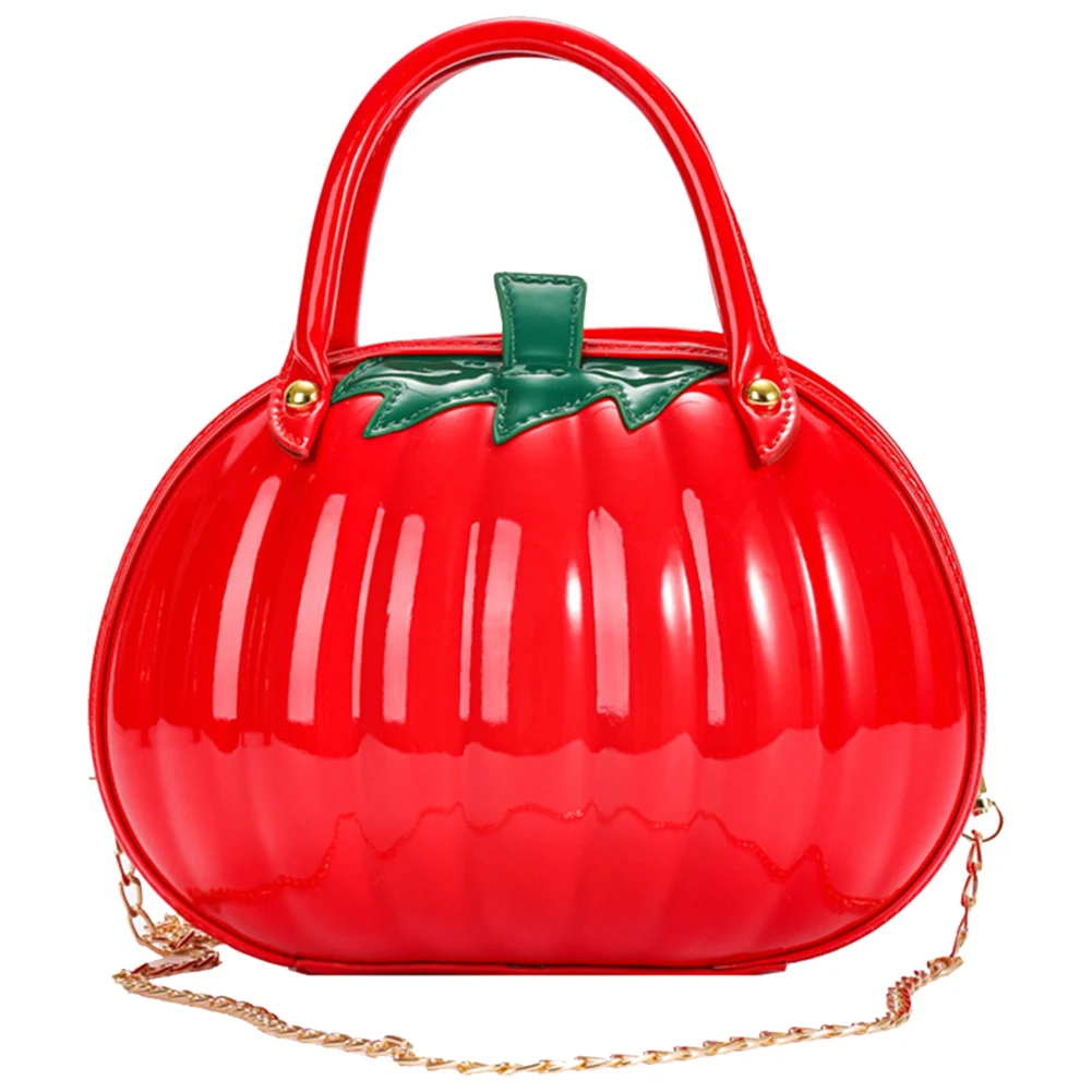 Waterproof PU Leather Pumpkin Handbag for Women
