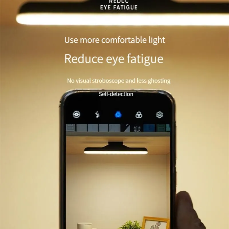 LED 충전식 플러그 디밍 가능 터치 스위치, 자기 흡입 데스크 램프, 기숙사 공부 다기능 USB 눈 보호 램프