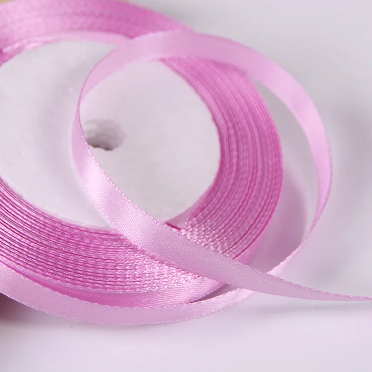 Satin Ribbon for DIY Crafts and Decorations - 10mm Width, Multiple Color Options