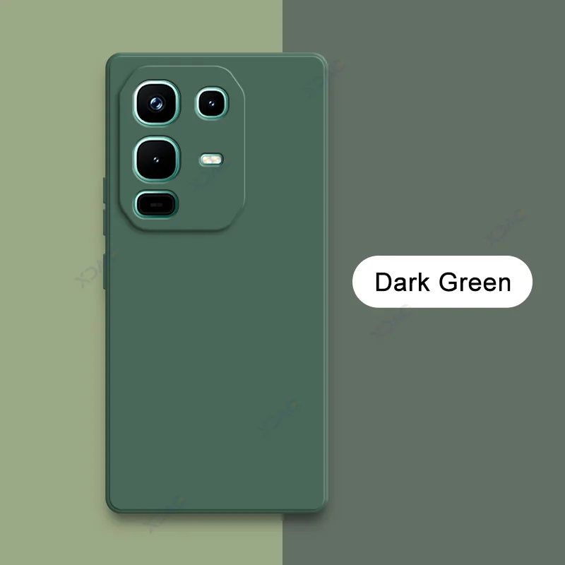 Luxury Candy Cellphone Case with Camera Protector - Soft Square Liquid Silicone Armor Coque