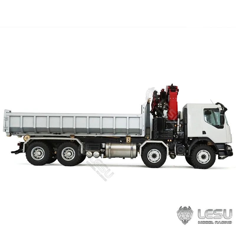 LESU RC Dump Truck 1/14 Radio Cpntrol Tipper for Remote Control Hydraulic Roll On/Off Dumper Crane Cae Th20606-Smt3 6