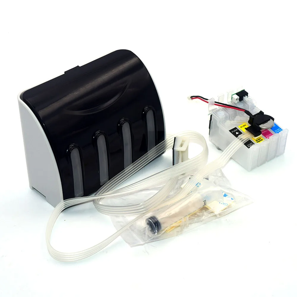 

T200XL Ciss System With Arc Chips For Epson XP-100 XP-200 XP-300 XP-310 XP-314 XP-400 XP-410 WF-2510 WF-2520 2530 2540 Printers