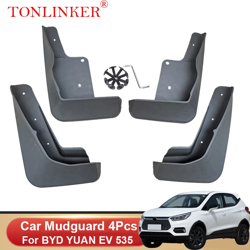 

TONLINKER Car Mudguard For BYD YUAN EV 360 535 2018-2021 Front Rear Mudguards Splash Guards Fender Mudflaps 4Pcs Accessories