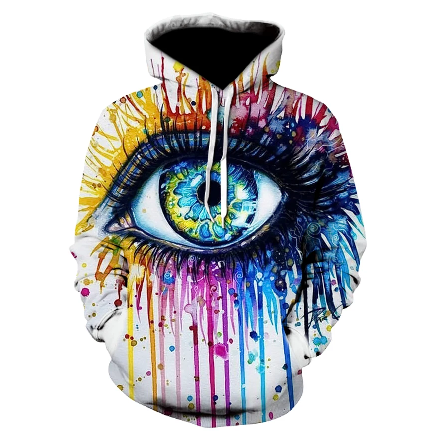 

Rainbow Eye By Pixie Cold Art Autumn/Winter Sweatshirts Men Hoodies 3d Printing Funny Tracksuits Streetwear Pullover Hoody Tops