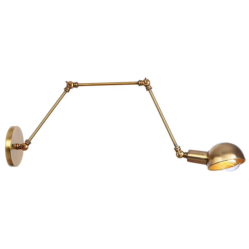 Retro Industrial Wind Wall Lamp Aisle Stair Balcony Simple Lighting American Creative Restaurant Bar Iron Art Long Arm Wall Lamp