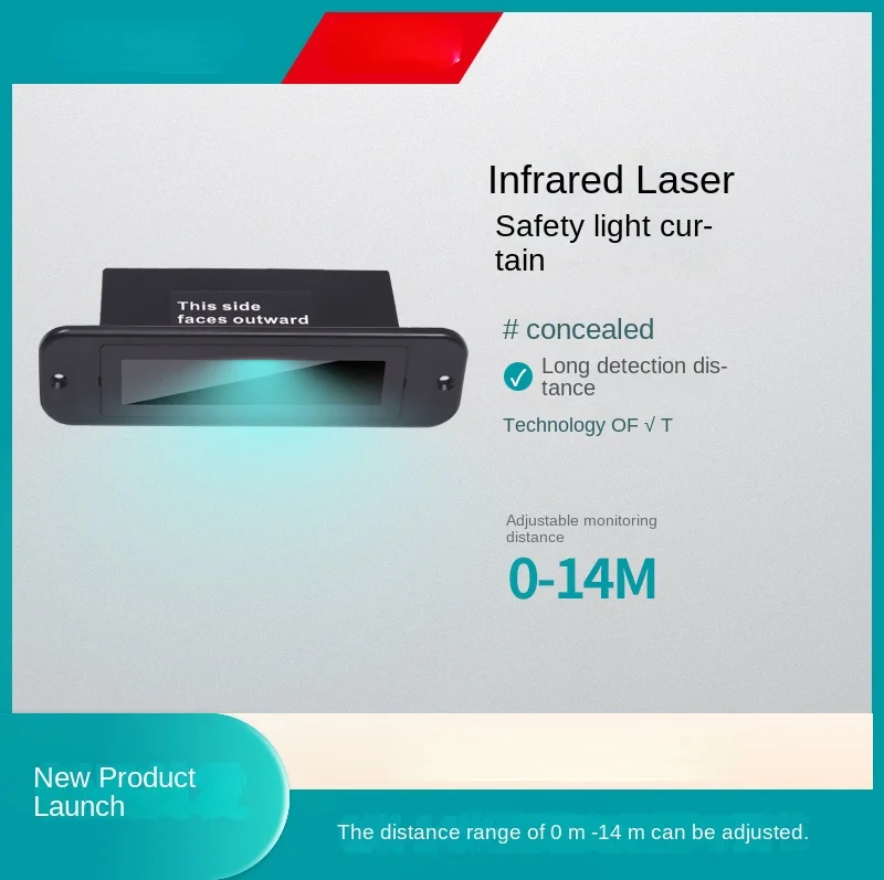 

Induction Automatic Door Laser Anti-Pinching Infrared Sensor Concealed Auto Door Safety Light Screen