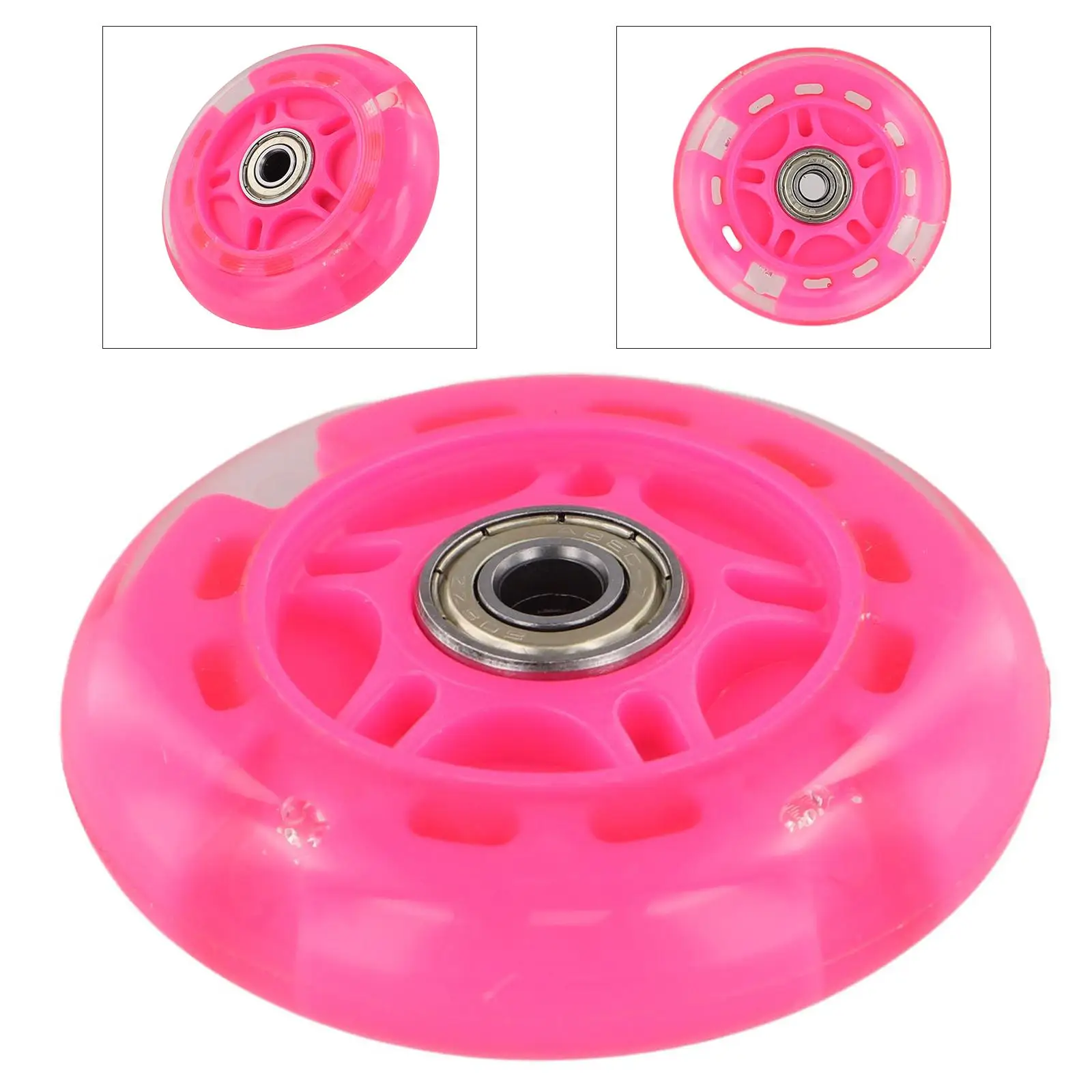1PC Flash Rad Stumm Rad Für Blinklicht Auto Spielzeug Rad Kinder Roller Rad Blinkende Beleuchtung Rad Zubehör – Detail 3