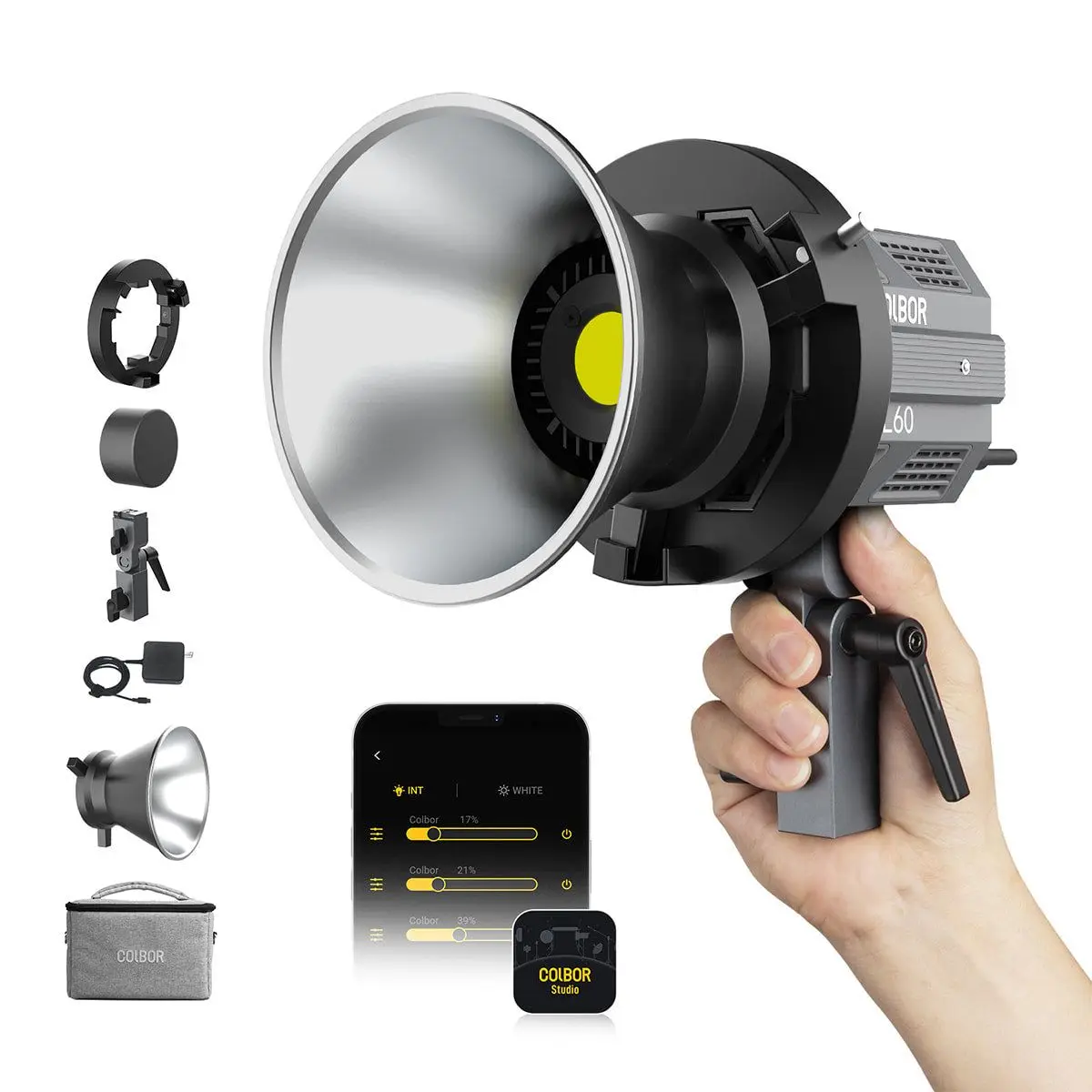 Description Picture 2 of itemCOLBOR CL60 Photography Lighting 2700k-6500k Bi-Color Video Light Camera Photographic Vlogging Kit