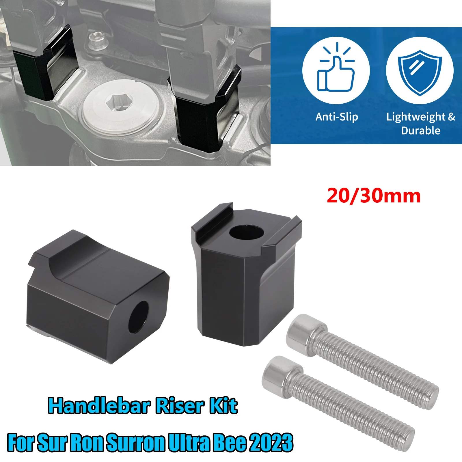 20/30 mm Handlebar Riser Kit For Sur Ron Surron Ultra Bee 2023 Risers ...