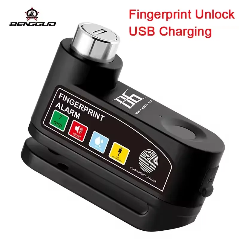 High-Decibel Waterproof Security Alarm Lock for Scooters and Bicycles