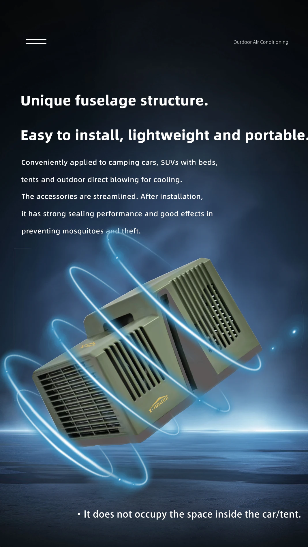 Description Picture 6 of itemDuctless 24V DC Portable Air Conditioner: Perfect For Car Window & Tent Use, 100 - 240V