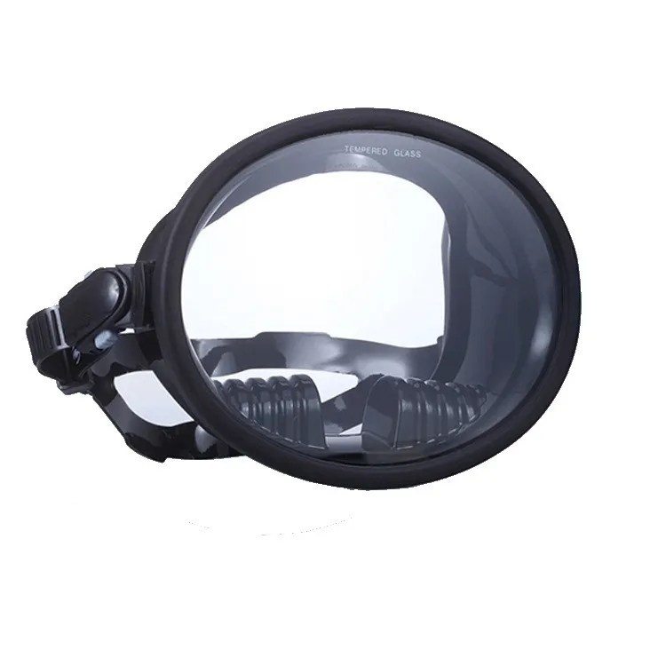 Panoramic wide view diving mirror fog-proof silicone waterproof snorkeling mask tempered glass diving mask