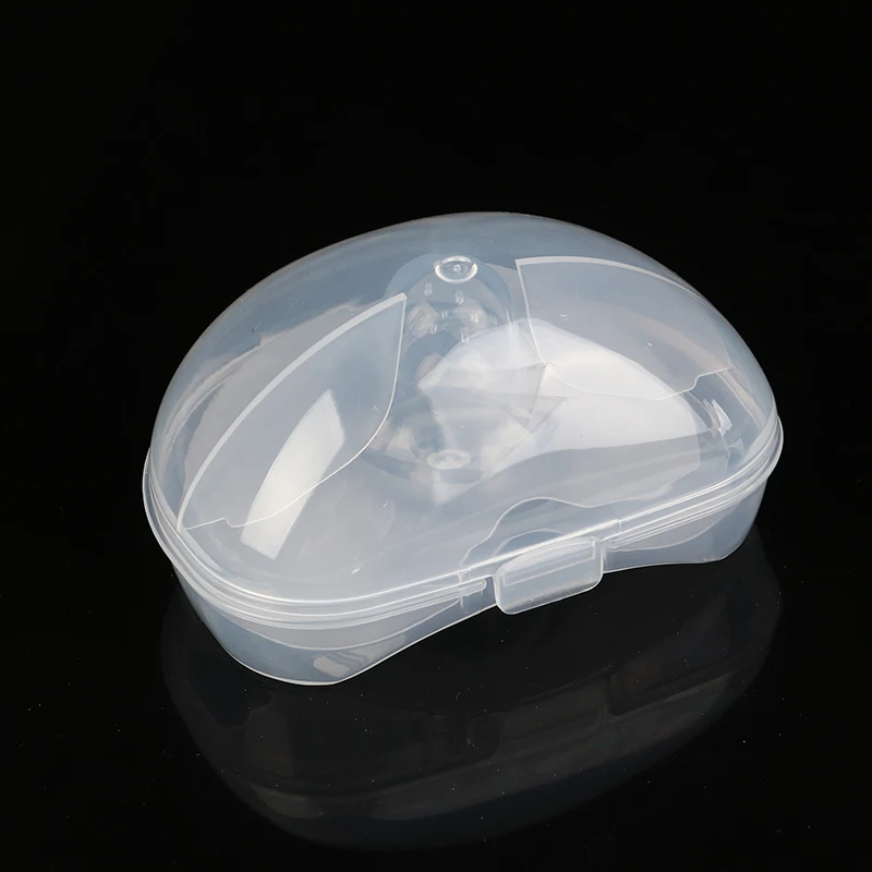 2Pcs Silicone Breastfeeding Nipple Protectors Feeding Mother Nipple Shields Protection Cover Milk Cover With Clear Carrying Case 5
