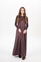 AS AW25 robe élégante en satin + haut croisé en tricot + col montant femme ensemble de vêtements réglable longueur au sol maxi 4
