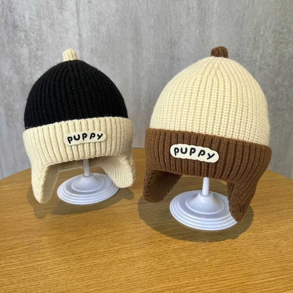 New Knitted Pacifier Pullover Cap Warm Coldproof Ear Protection Hat Windproof Beanie Hat 0-3Y