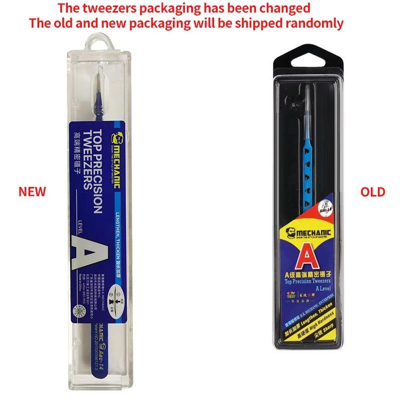 MECHANIC Aac-14 Non-magnetic High Hardness 8 Hollows Heat-dissipating Stainless Steel Precise Tweezers Phone PCB IC Chip Repair precision tweezers phone repair tweezers