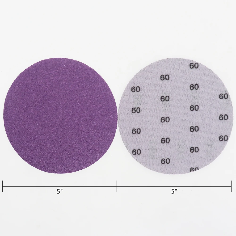Hook and Loop Sanding Paper Professional Aluminum Oxide Wet & Dry Polishing for Wood Metal Paint Finishing 5/10Pcs 5 Inch sandpaper set,polish sand paper,sandpaper tools