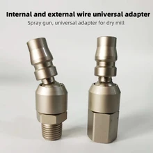

Universal Male Female Swivel Joint Spray Gun Connector Universal 360 Quick Joint Fittings Air Hose Quick Coupler
