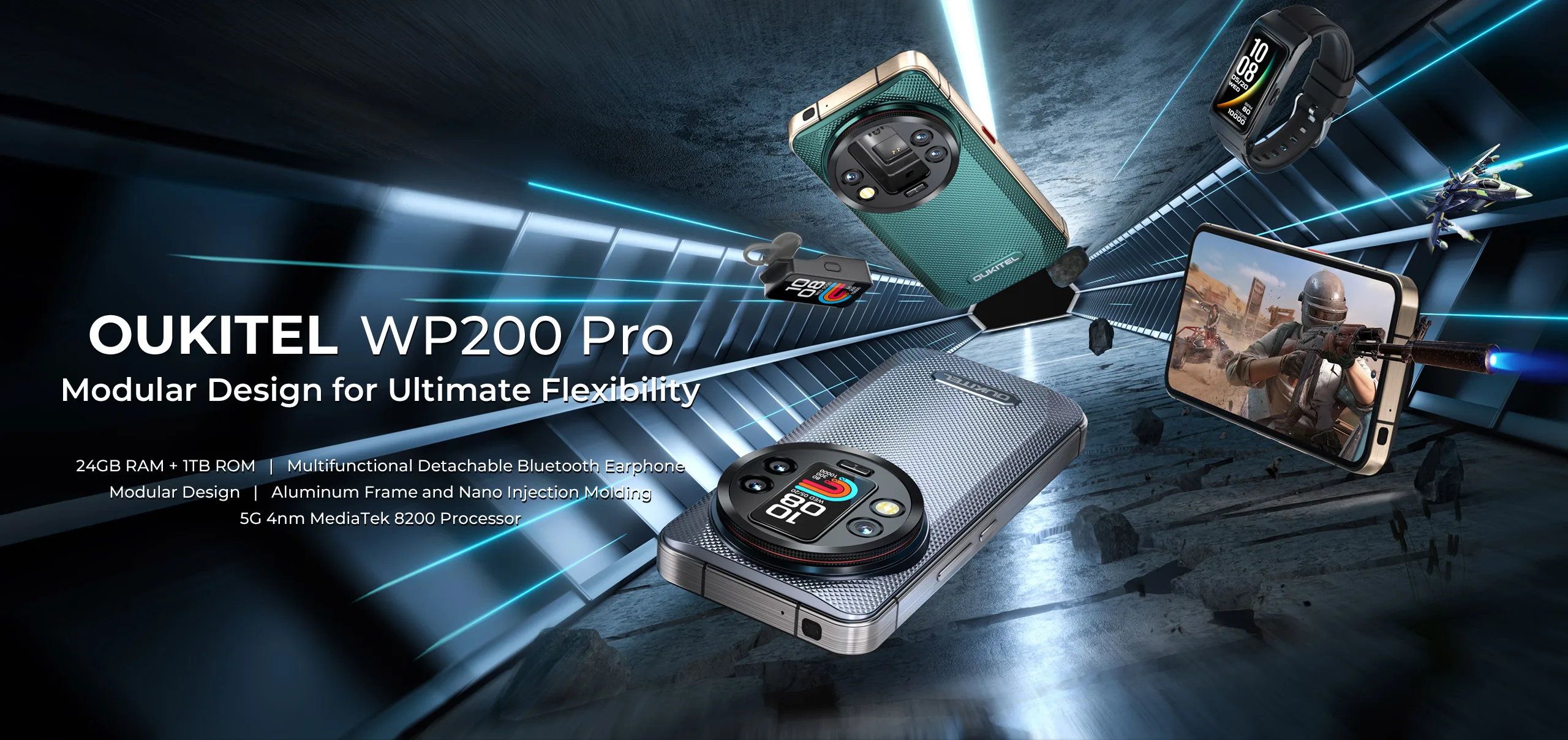 Oukitel WP200 Pro - Das weltweit erste modulare, robuste Telefon mit a