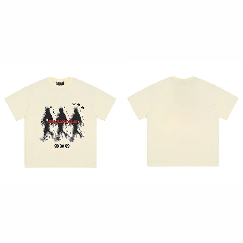 Camisetas estéticas de algodón de gran tamaño para hombre en verano