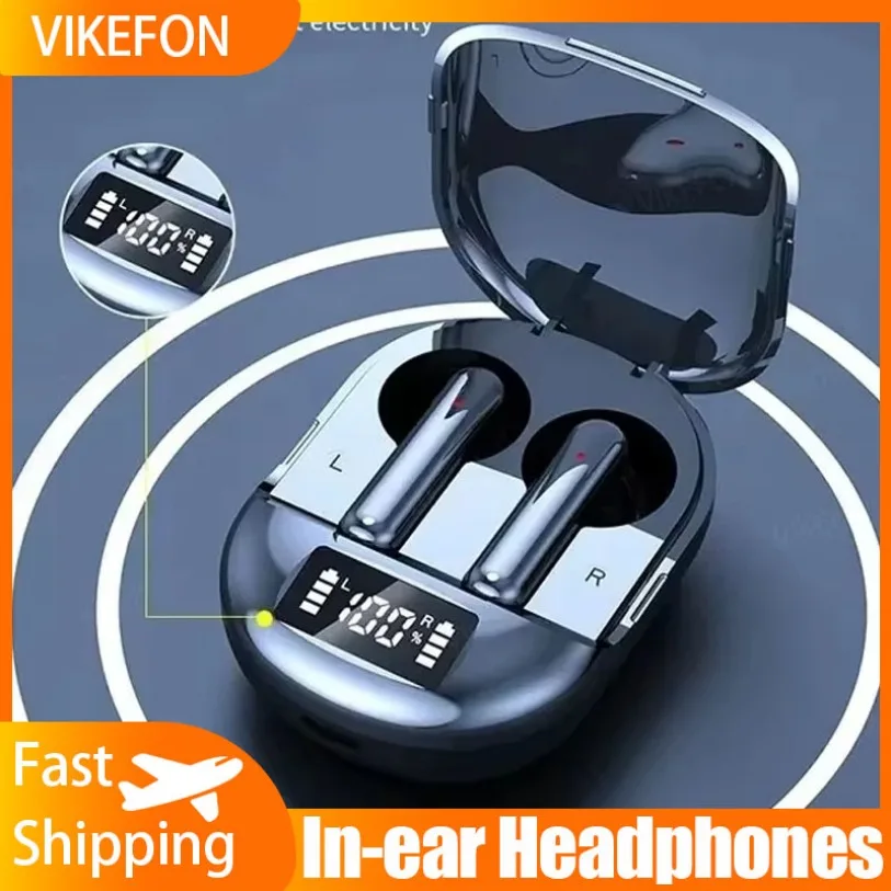 In-ear Bluetooth K40 Wireless TWS Headphones with Digital Display Low Latency Stereo Bluetooth Earphones for Entertainment Games