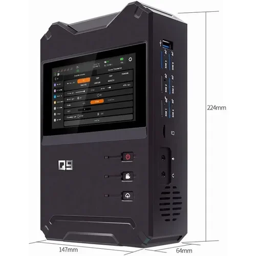 유캐스트 Q9 MINE 미디어 5G 4K 본딩 인코더, 전문 방송 및 원격 제작을 위한 멀티-SIM 라이브 스트리밍 인코더